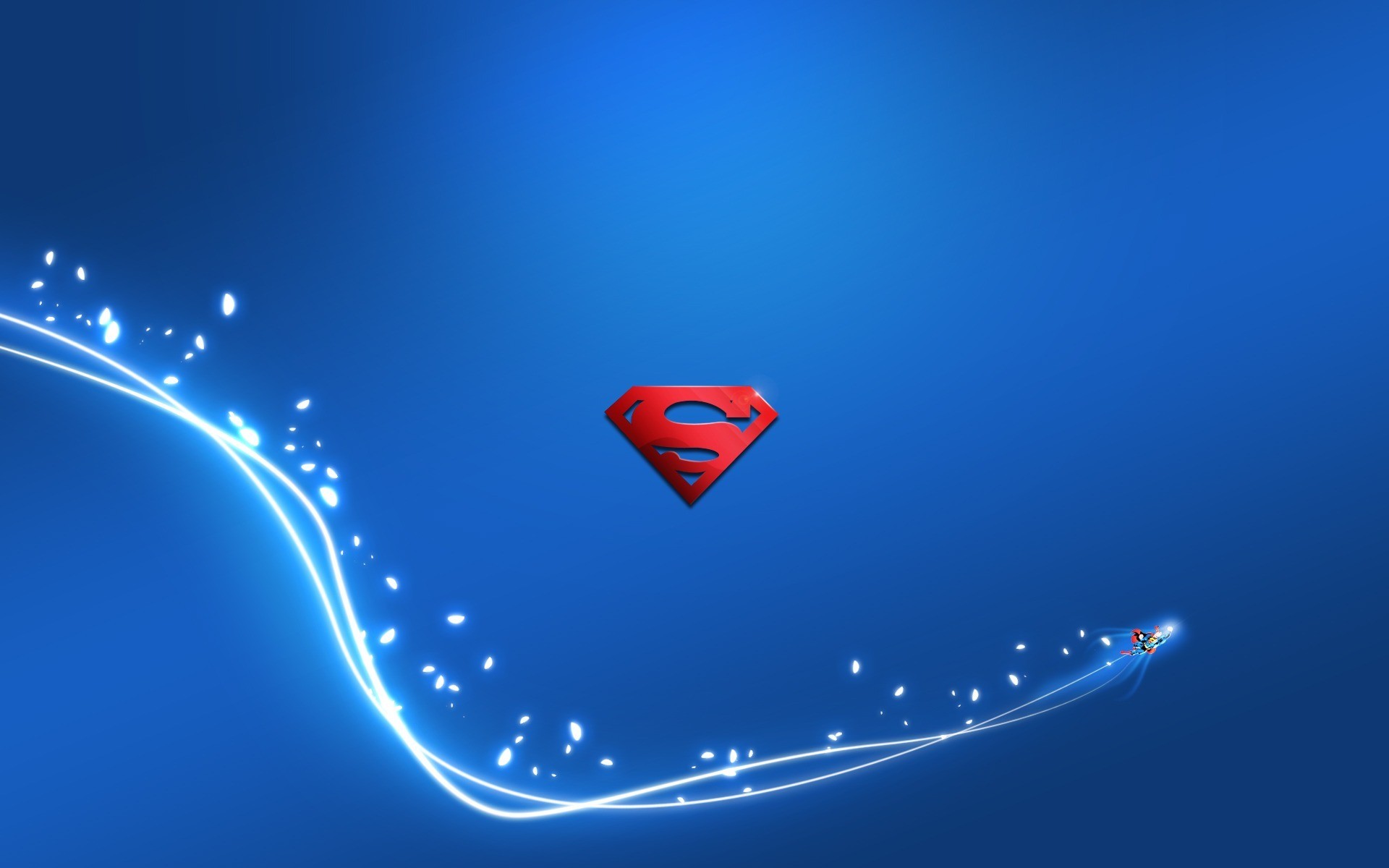 superman logo linea