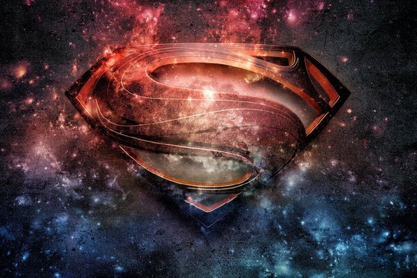 Imagen cósmica del símbolo de Superman