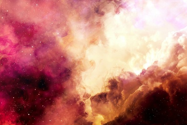 Nebulosa infinita in colori vivaci