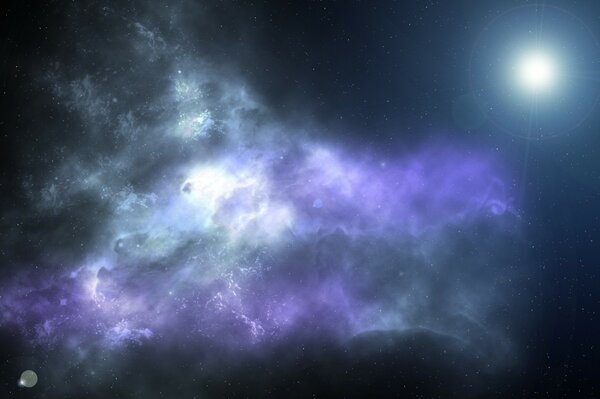 En el espacio nebulosa, es hermoso