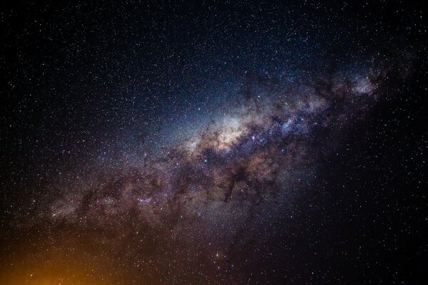 Photo de la voie lactée dans le ciel nocturne