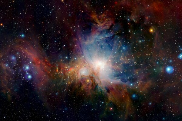 Międzygalaktyczna poświata w Mgławicy Oriona