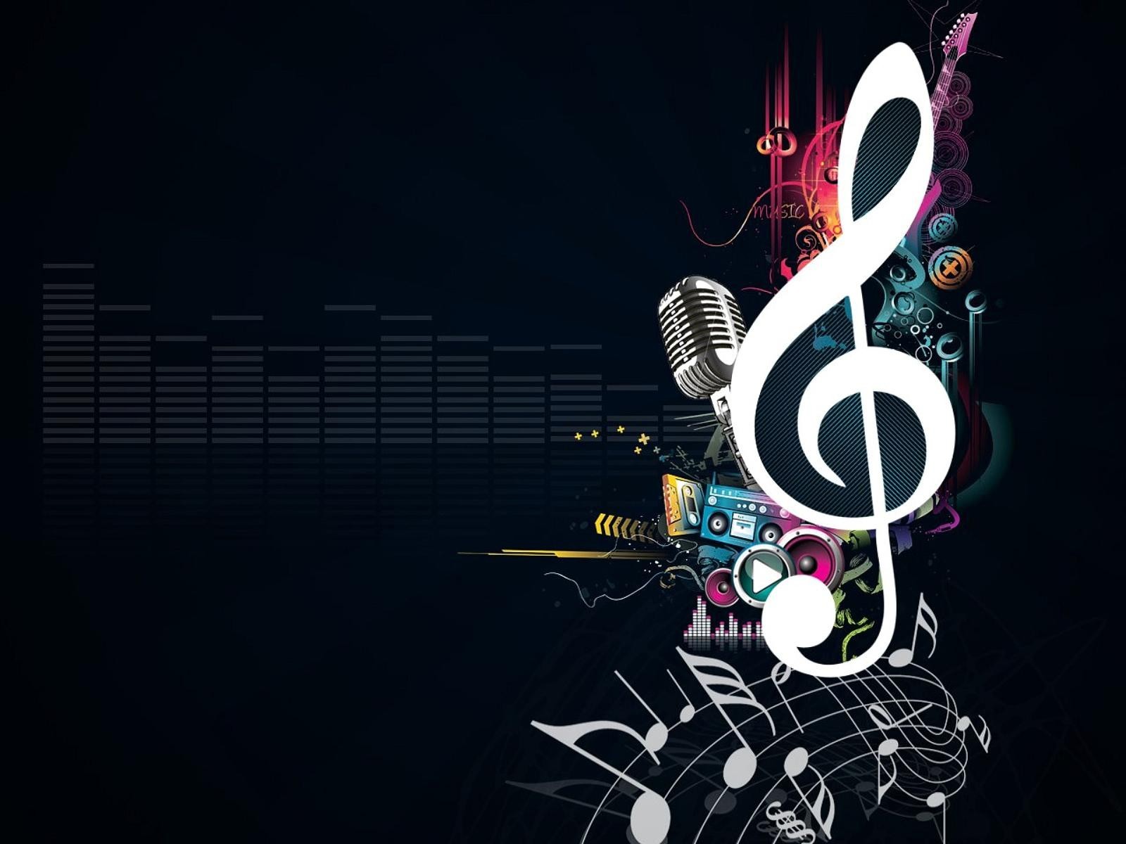 music microphone treble clef