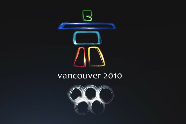 Symbol Igrzysk Olimpijskich w Vancouver w 2010 roku. Znaki Olimpiady