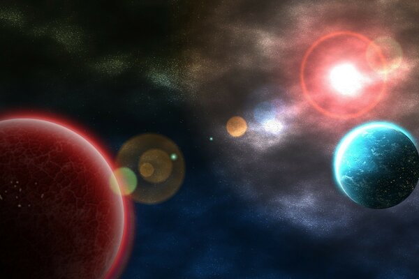 Planets of the solar system near