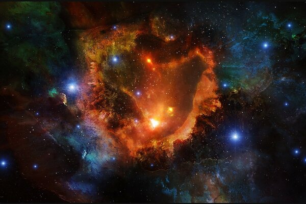 Nebulosa e splendore delle Stelle nello spazio