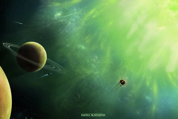 Планеты другой зеленой галактики
