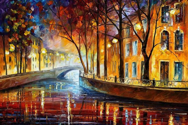 Pittura A Olio di Leonid Afremov