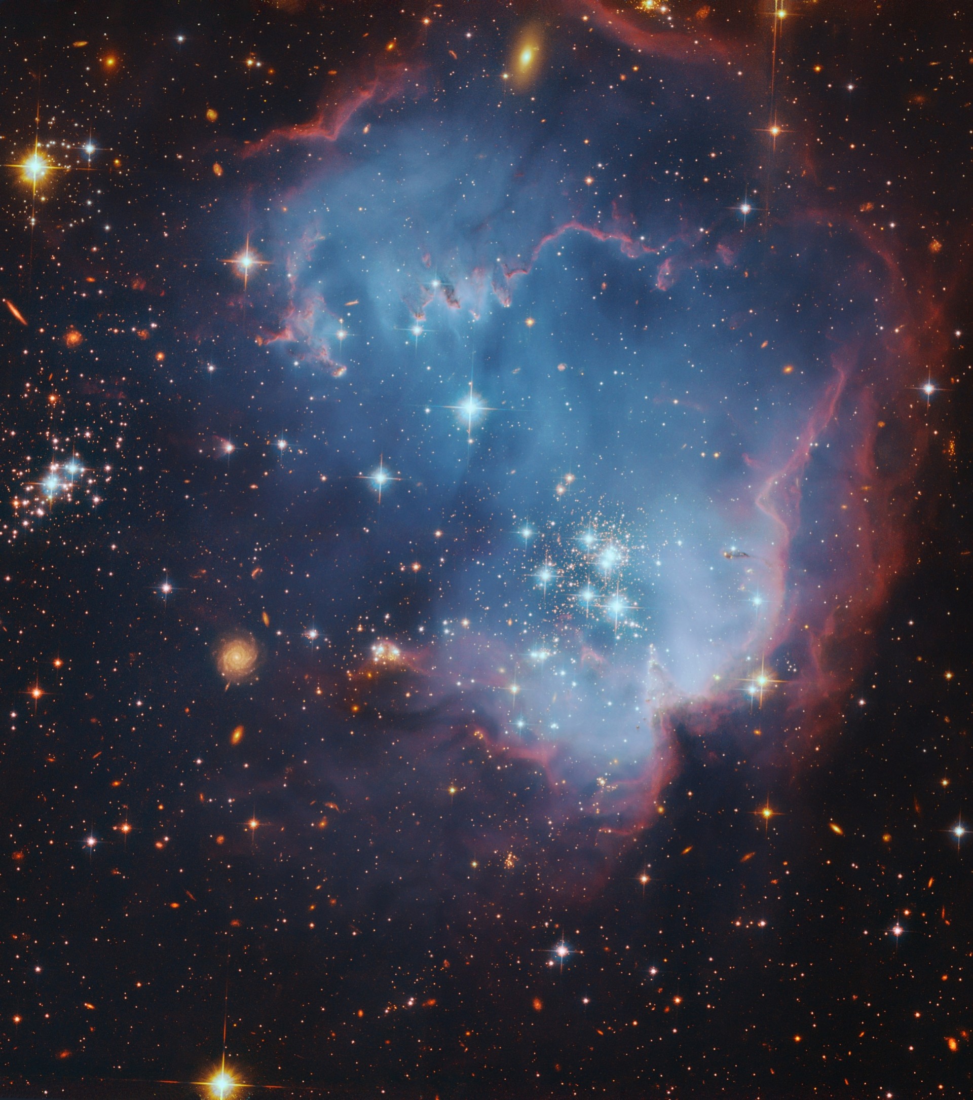 galaxia formación de estrellas nebulosa cosmos