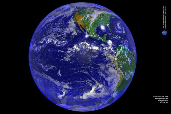 Belle photo de la planète terre de l espace