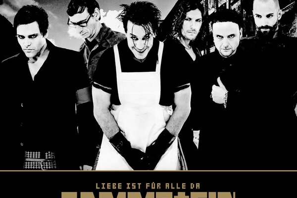 Black and white album cover by rammstein