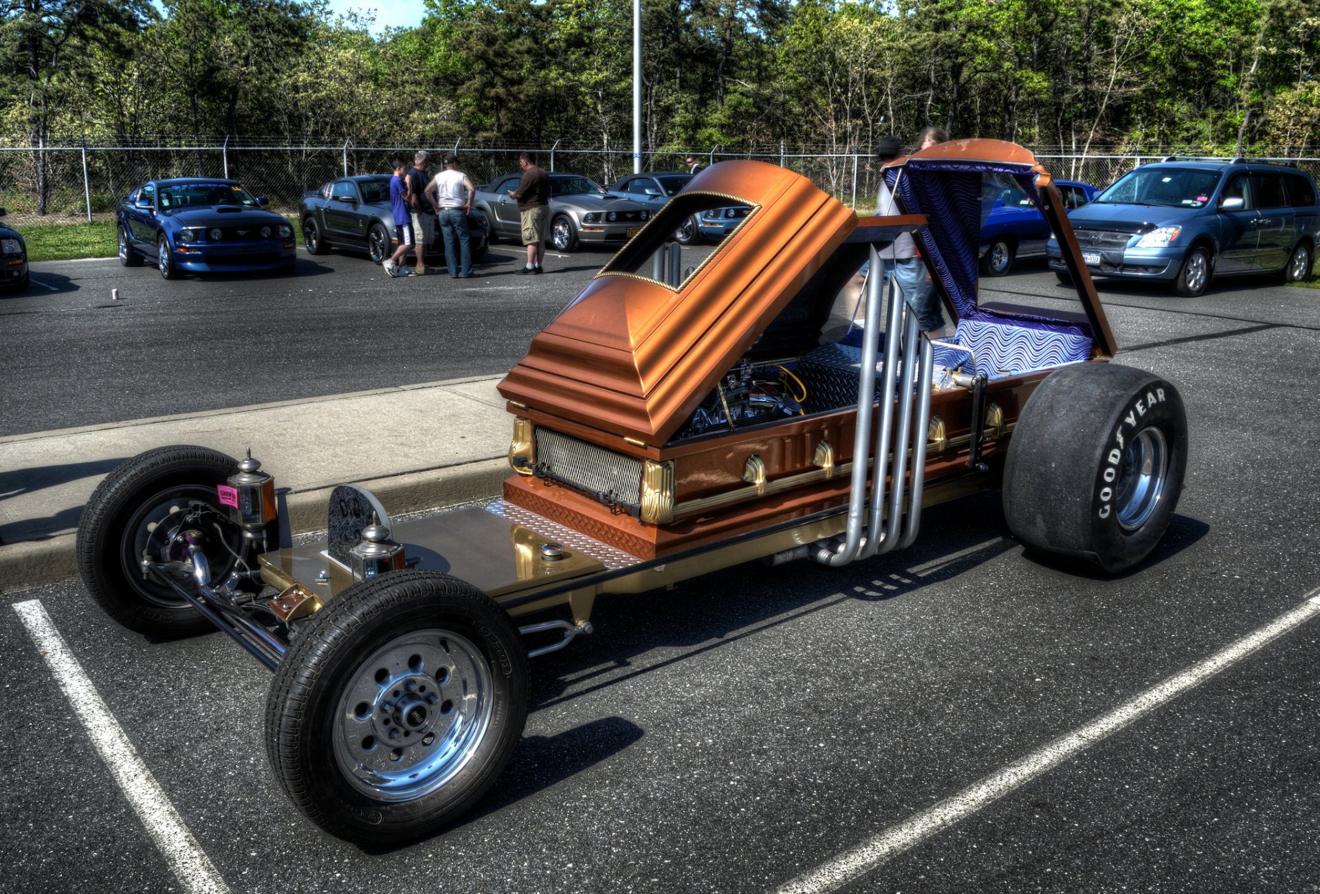 coffin parking custom car