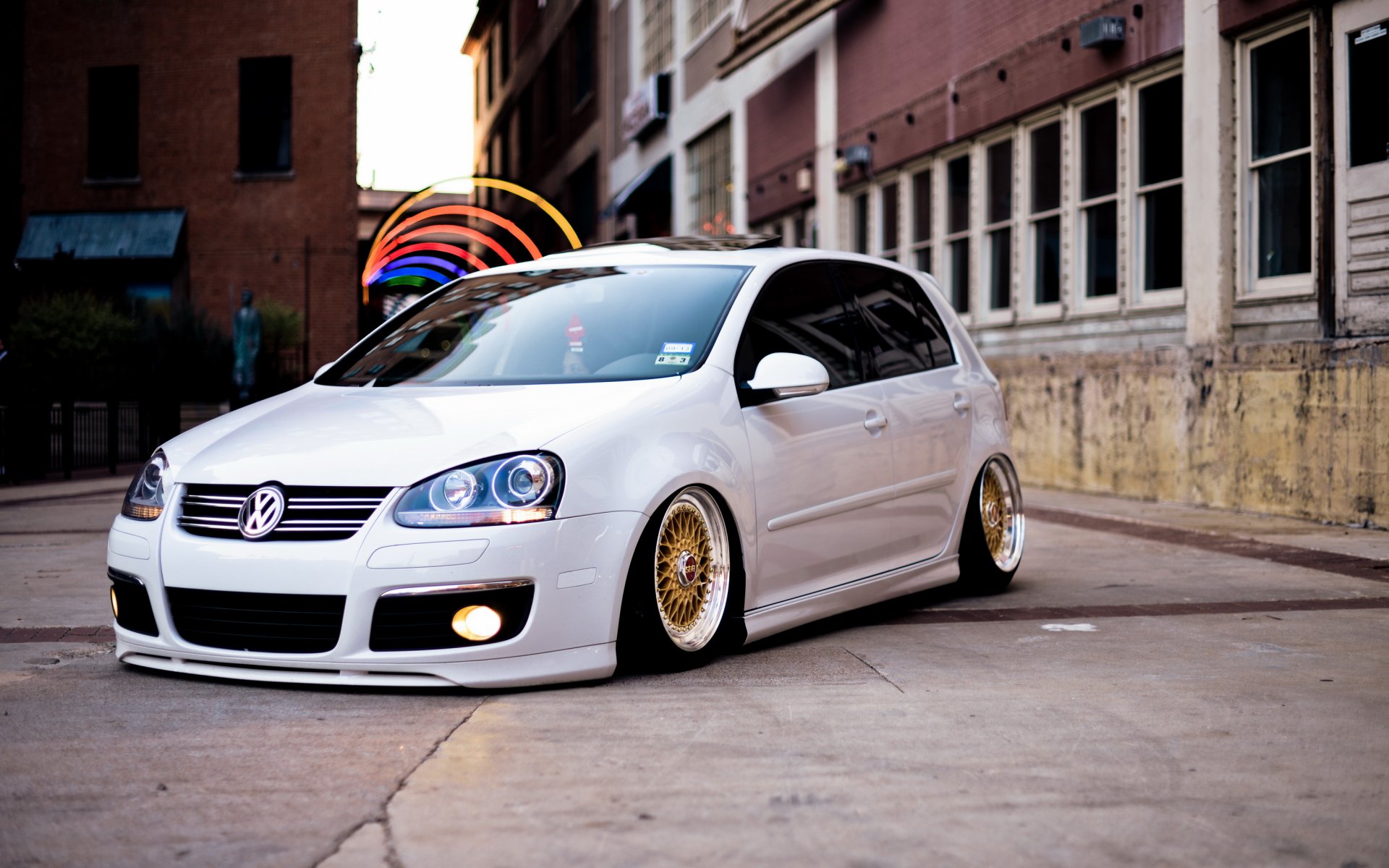 volkswagen golf tuning stance volkswagen car