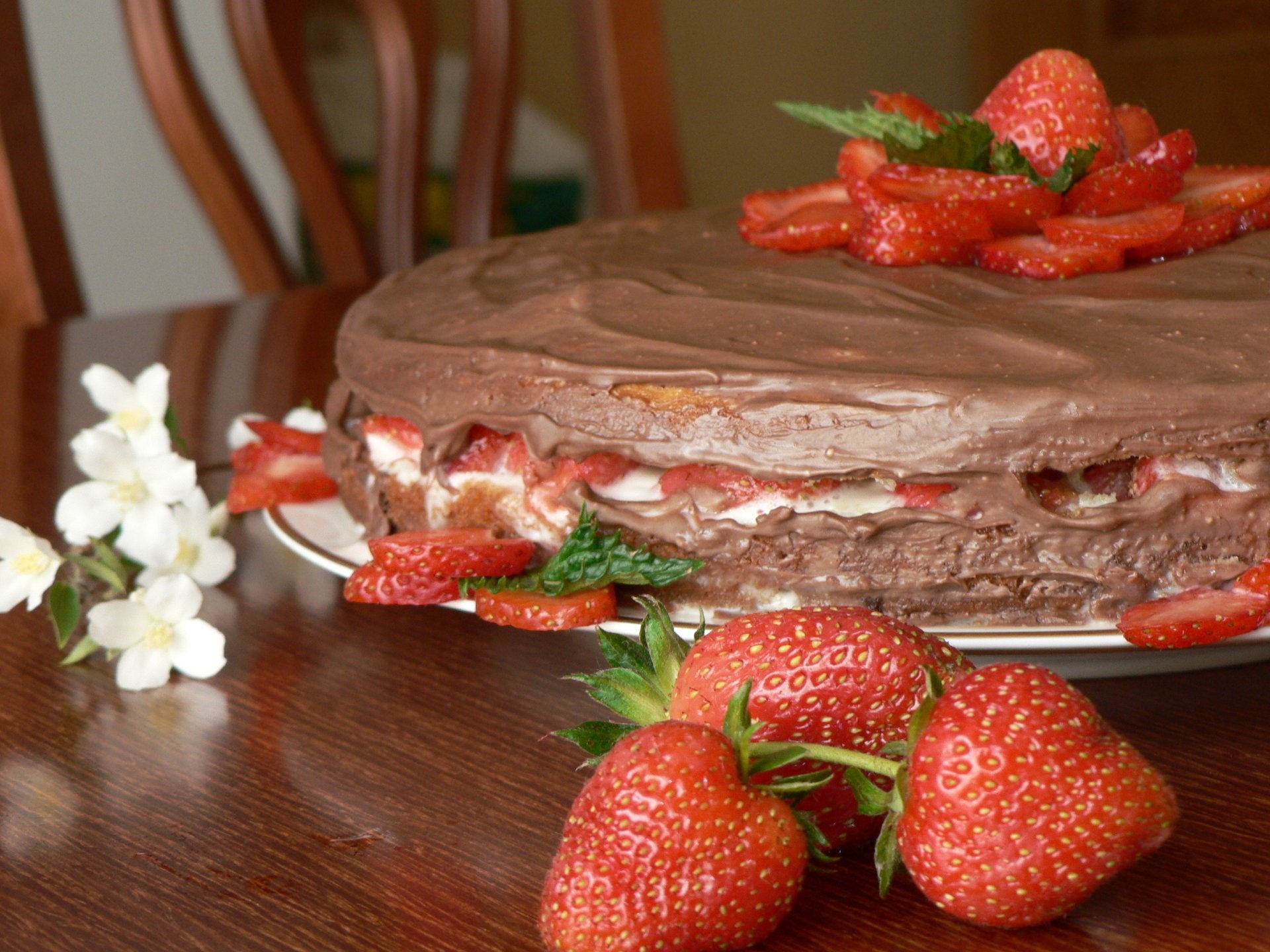 gâteau nourriture fraise