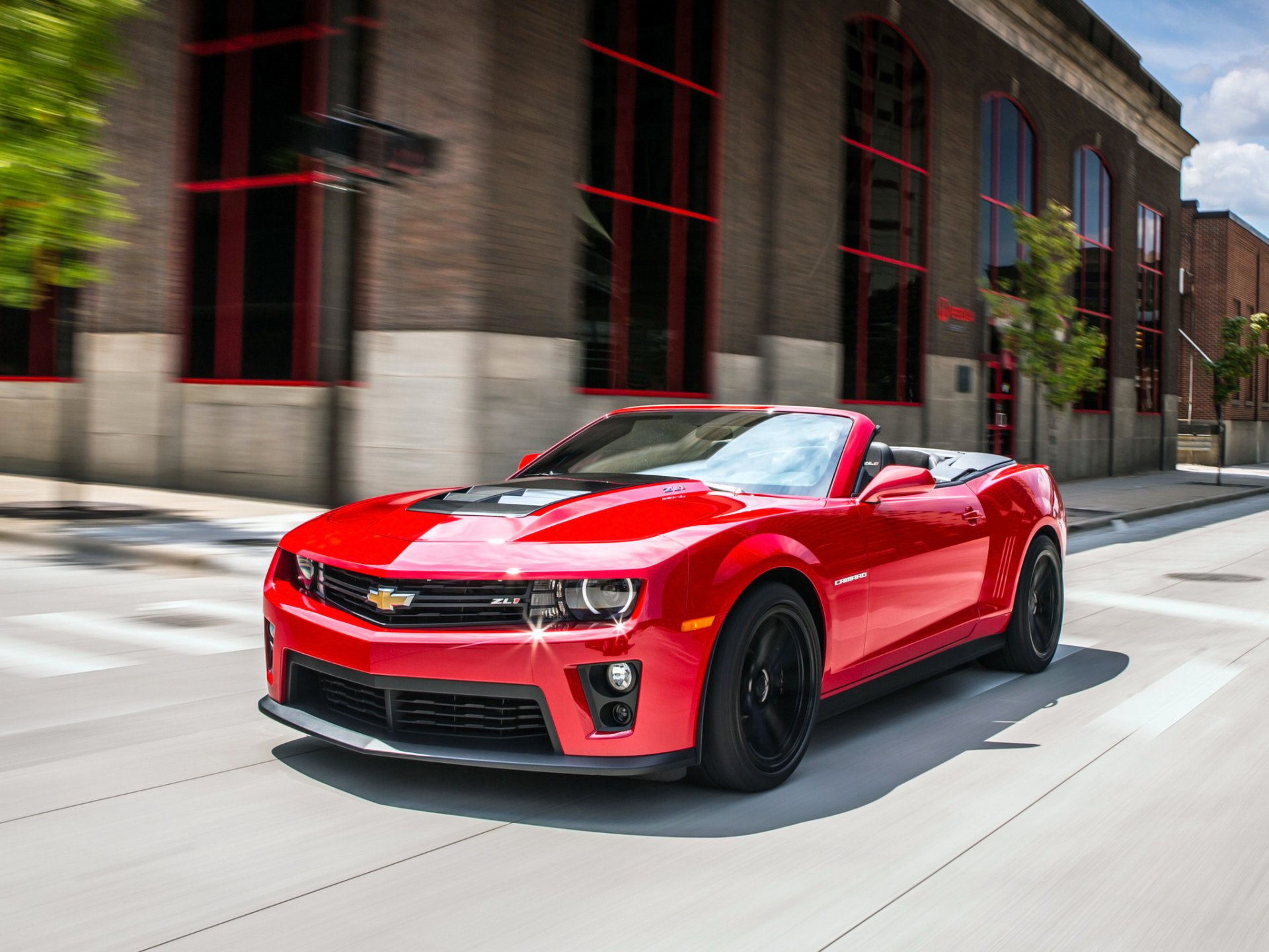 chevrolet camaro zl1 kabriolet samochód samochód chevrolet camaro czerwony ruch droga budynek czerwony