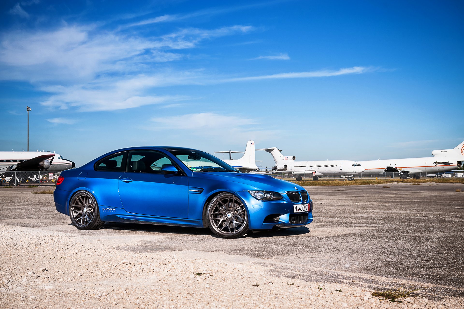 bmw m3 e92 azul bmw perfil llantas resplandor