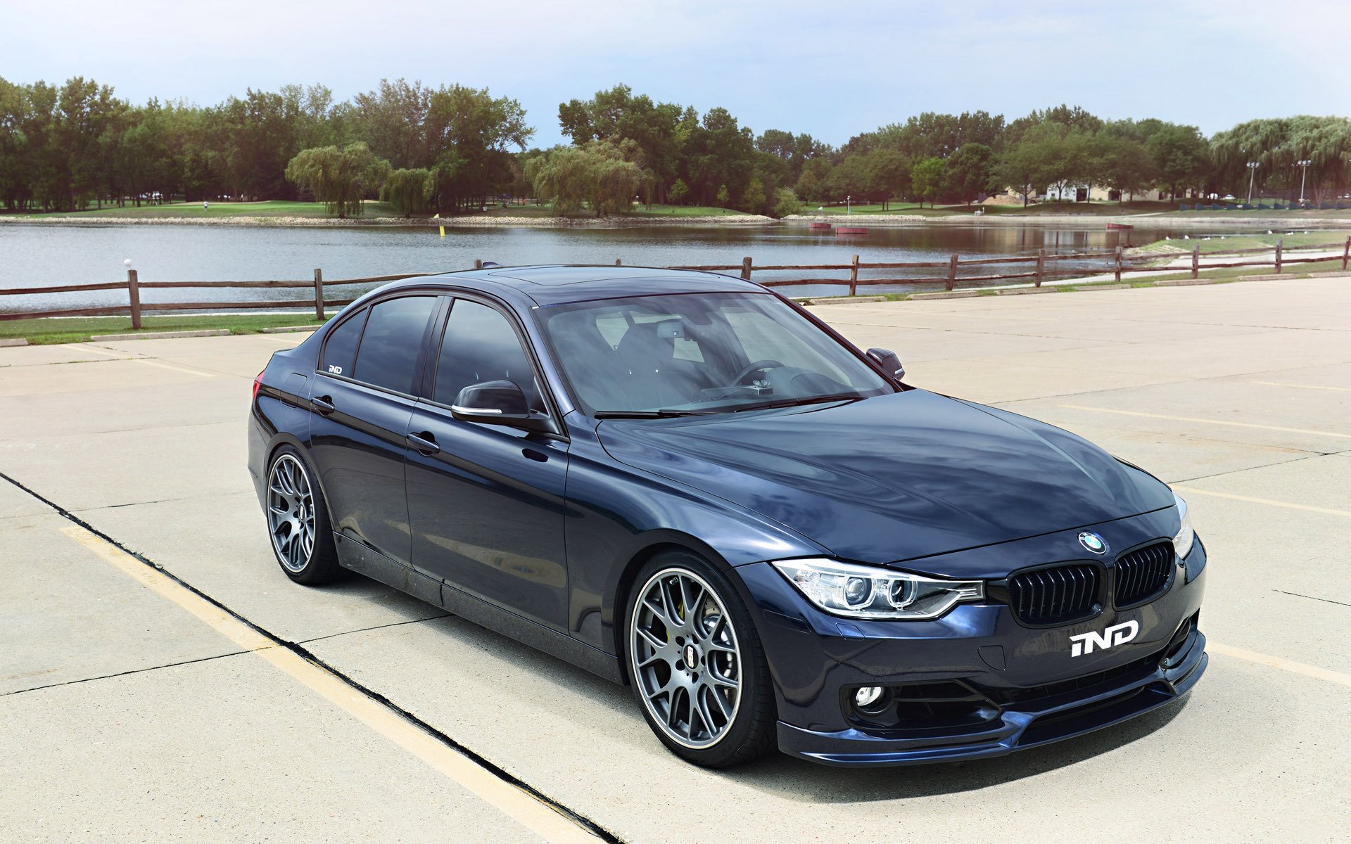 bmw 3 series tuning dark blue