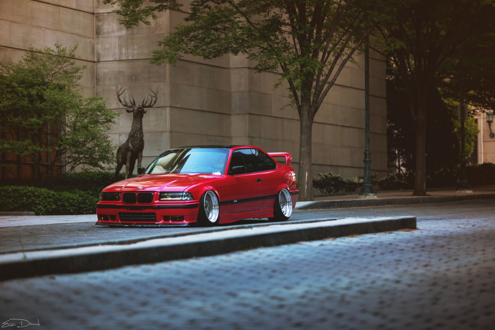 bmw e36 czerwone tuning bmw czerwone auto