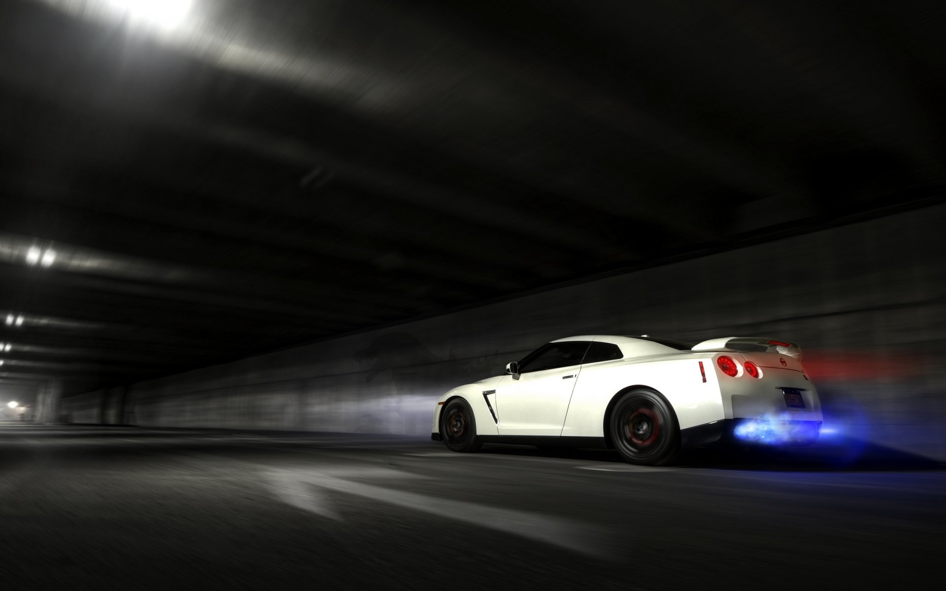 nissan gt-r nissan in bewegung tunnel