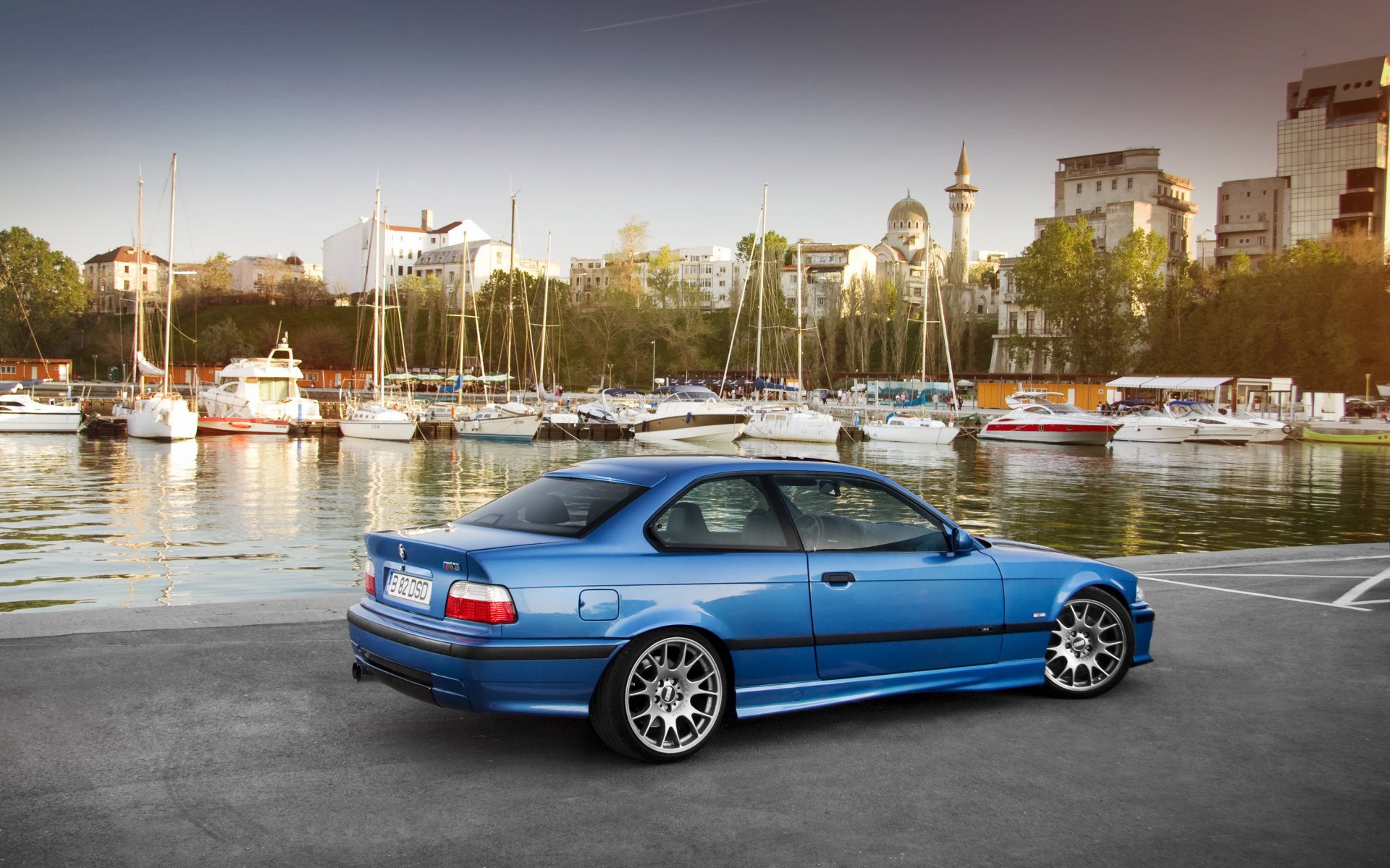 bmw m3 bmw auto embankment car auto wallpaper yachts e36