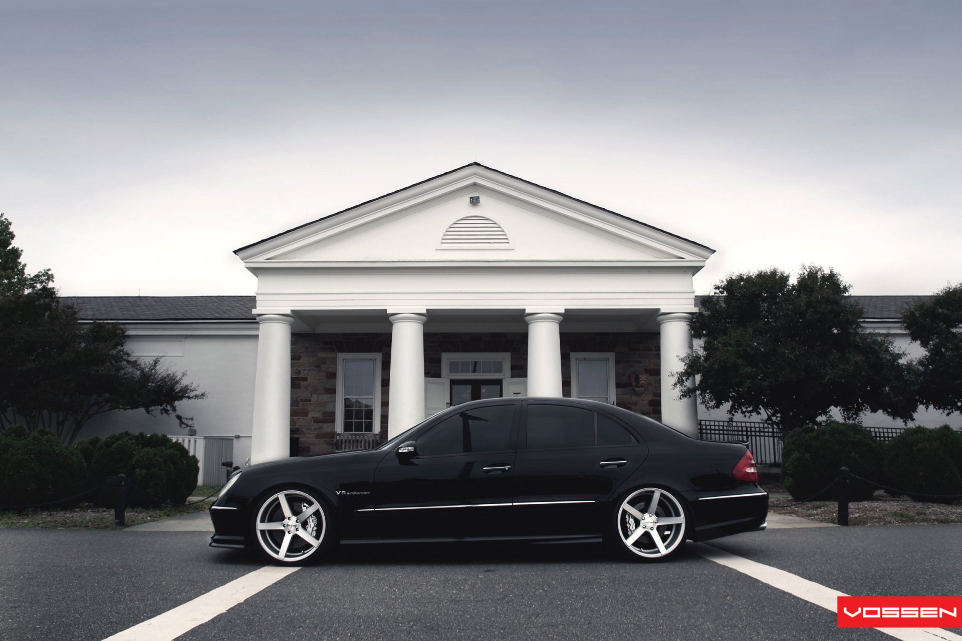 mercedes benz amg clase e w211 vossen negro