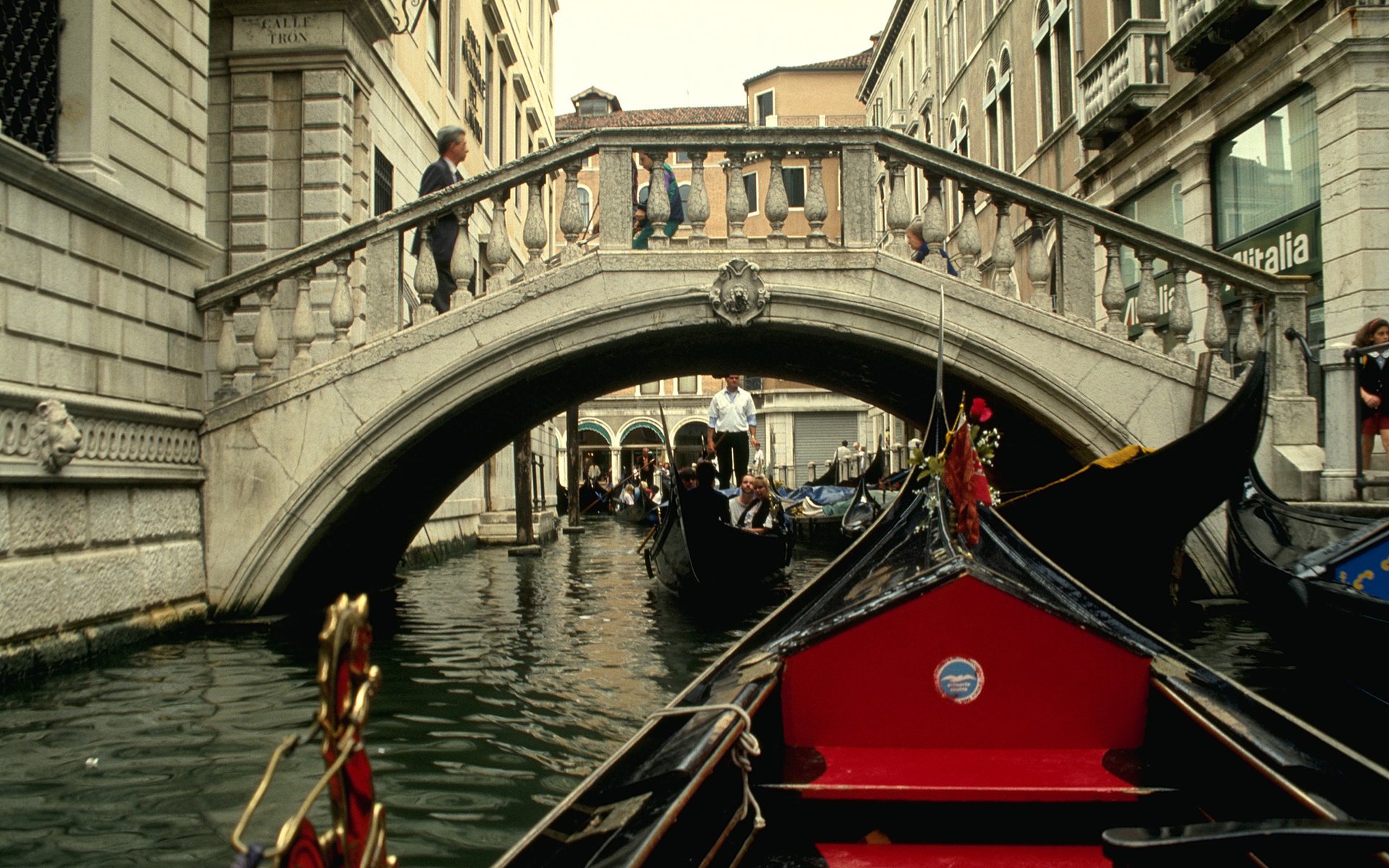 italia gandola venezia ponte