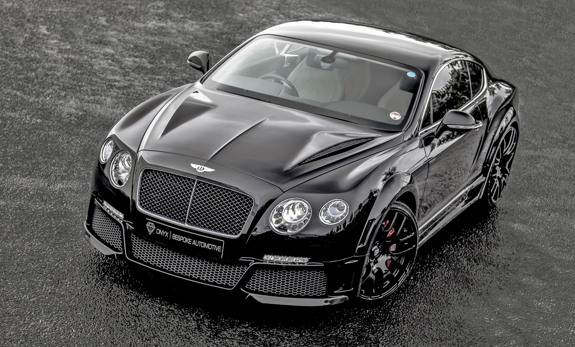 bentley continental gt onice messa a punto nero anteriore