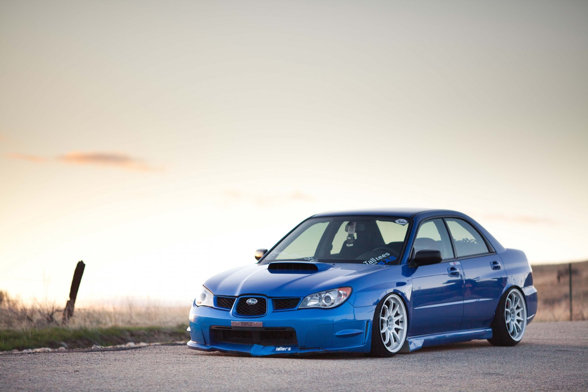 ubaru impreza wrx sti position jdm blau