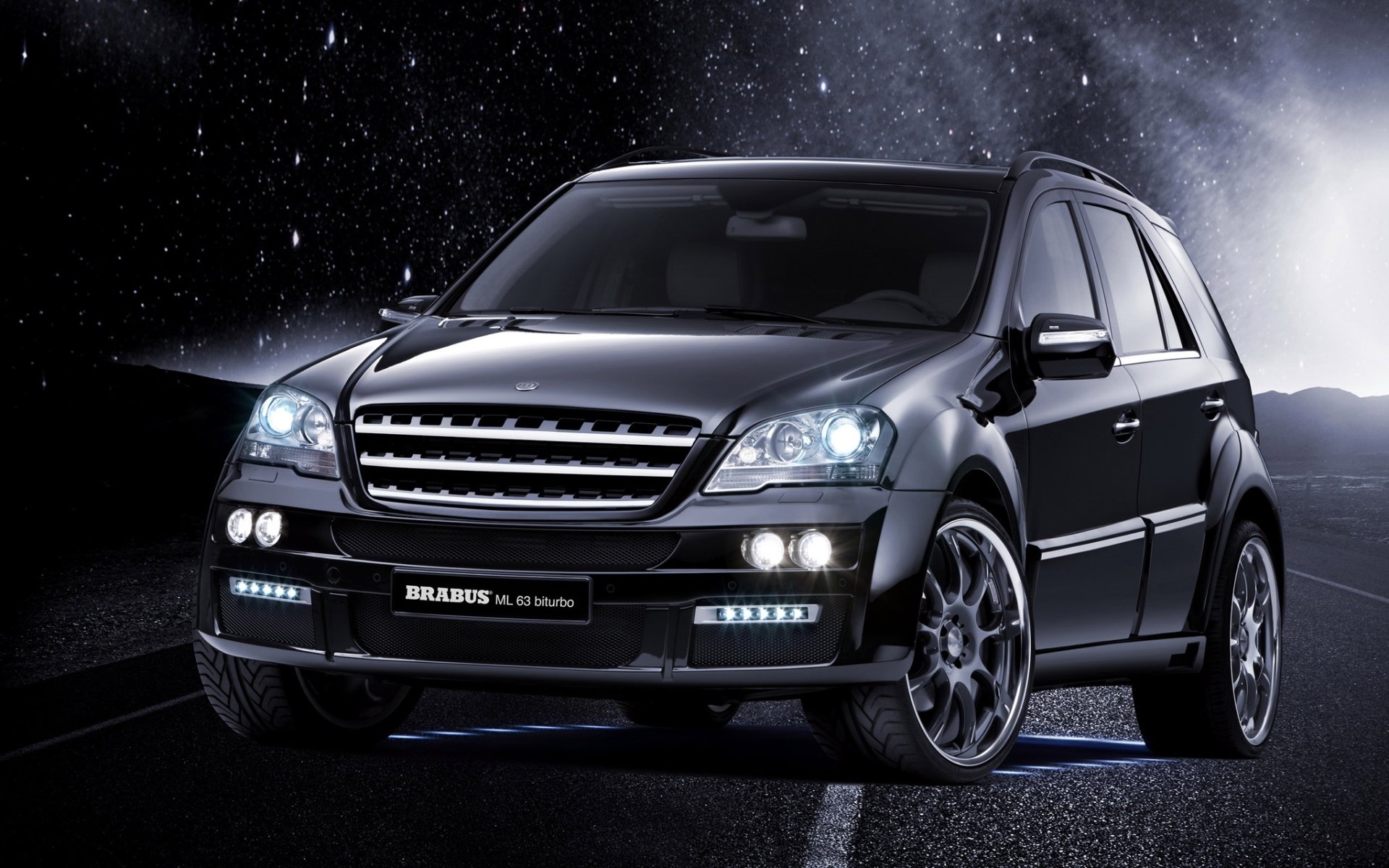 brabus ml63 biturbo widestar mercedes-benz м-klasse мерседес м-класс кроссовер джип передок тюнинг