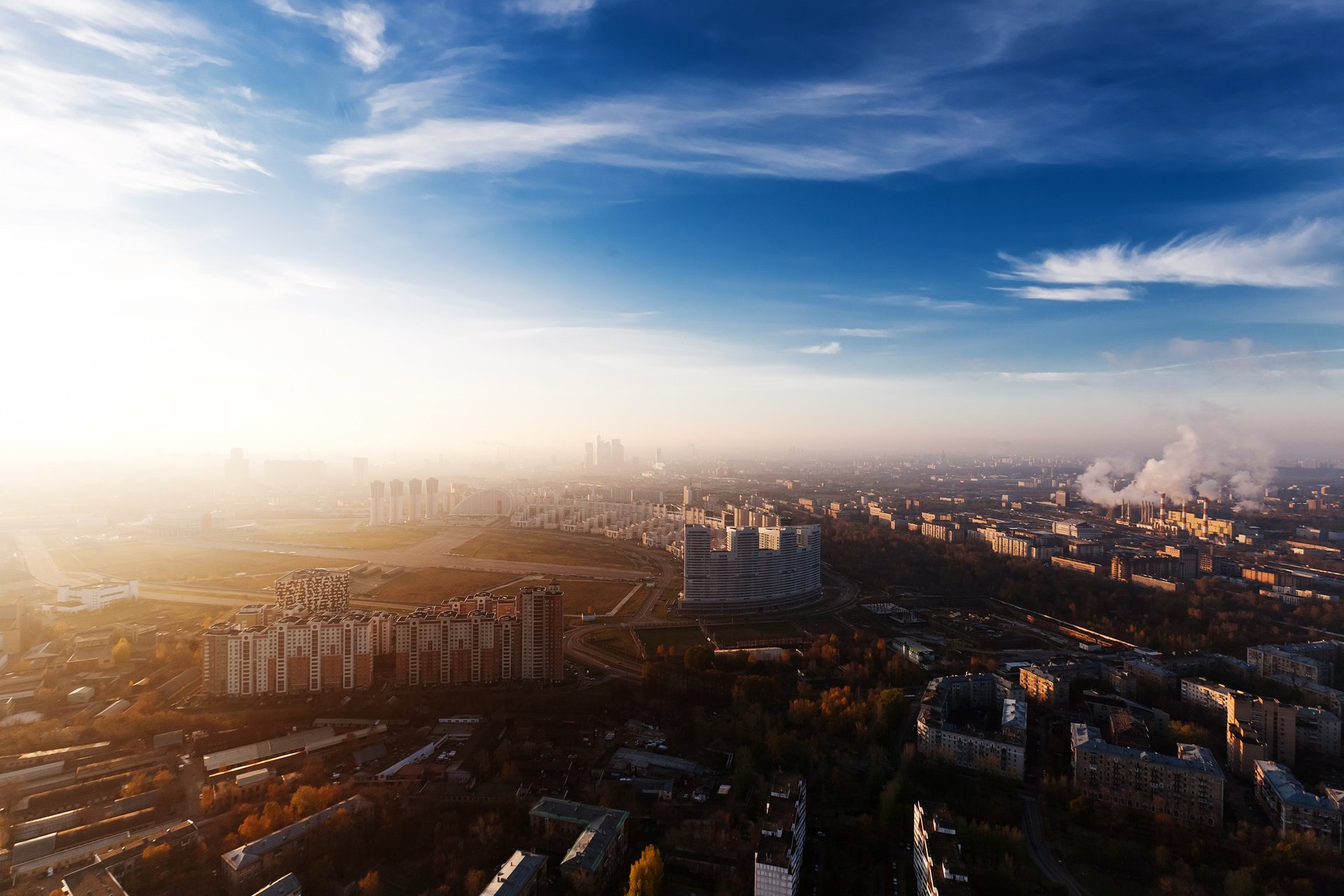 панорама москва россия город обзор moscow дома