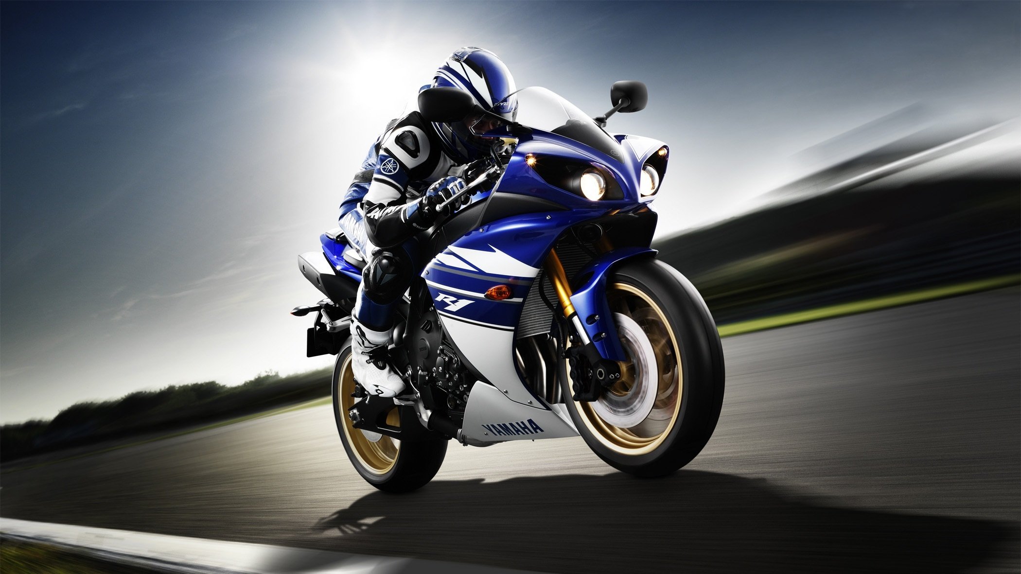 yamaha yzf-r1 avant yamaha motocycliste moto de sport vitesse