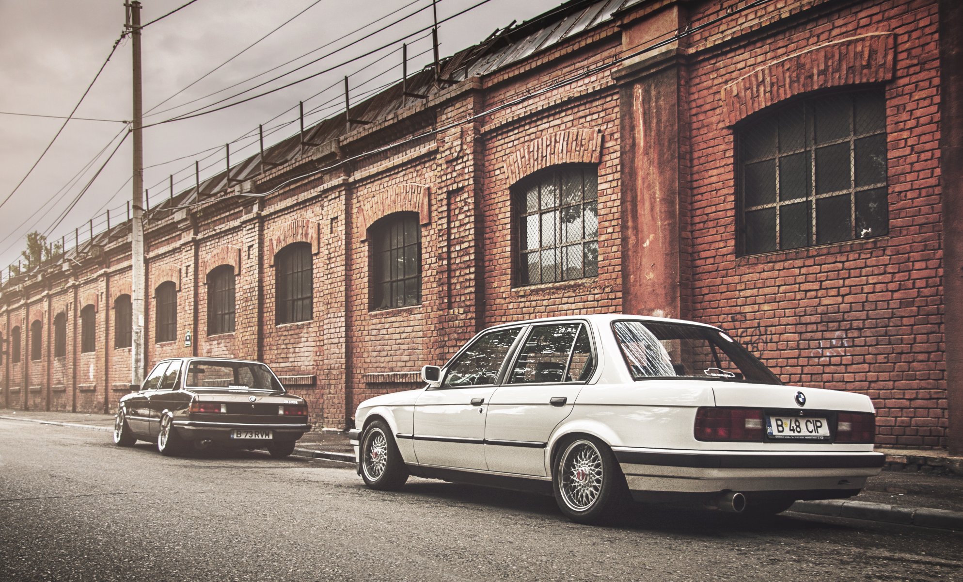 bmw e21 e30 bmw série 3 coupé berline noir blanc