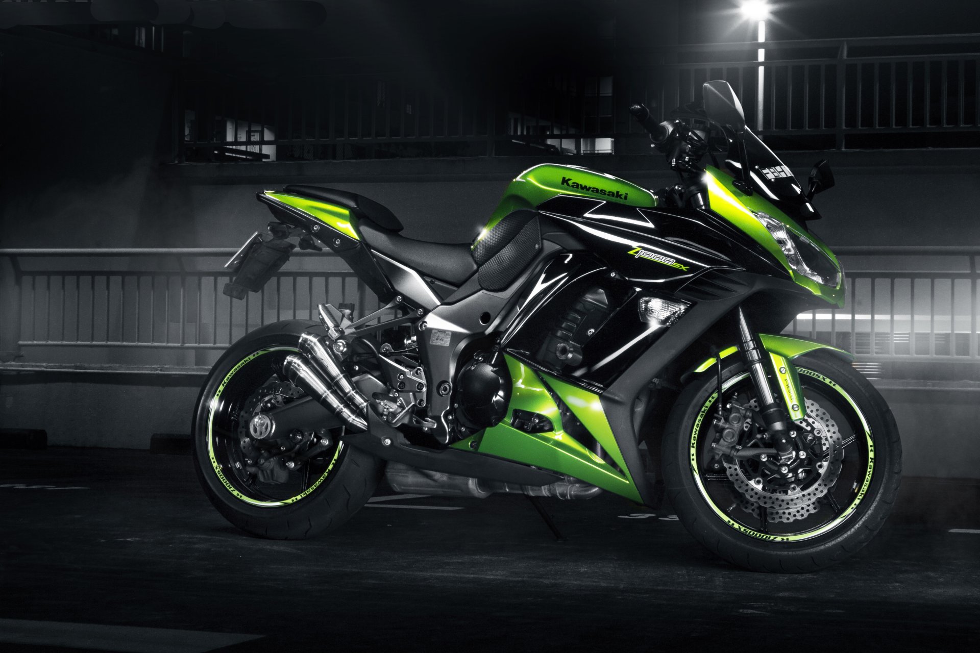 kawasaki z 1000 sx vert profil moto de sport