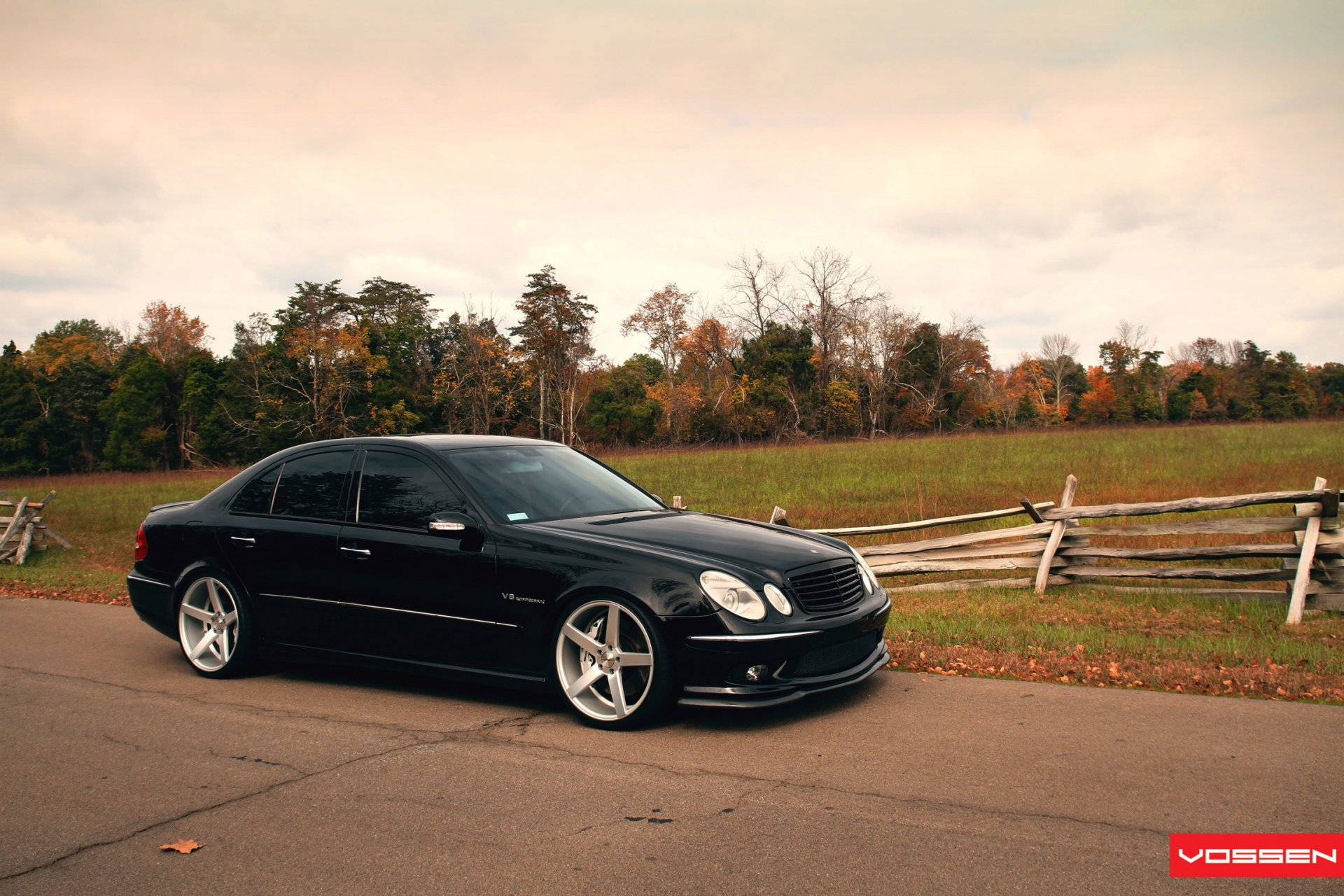 mercedes benz amg e class w211 vossen black