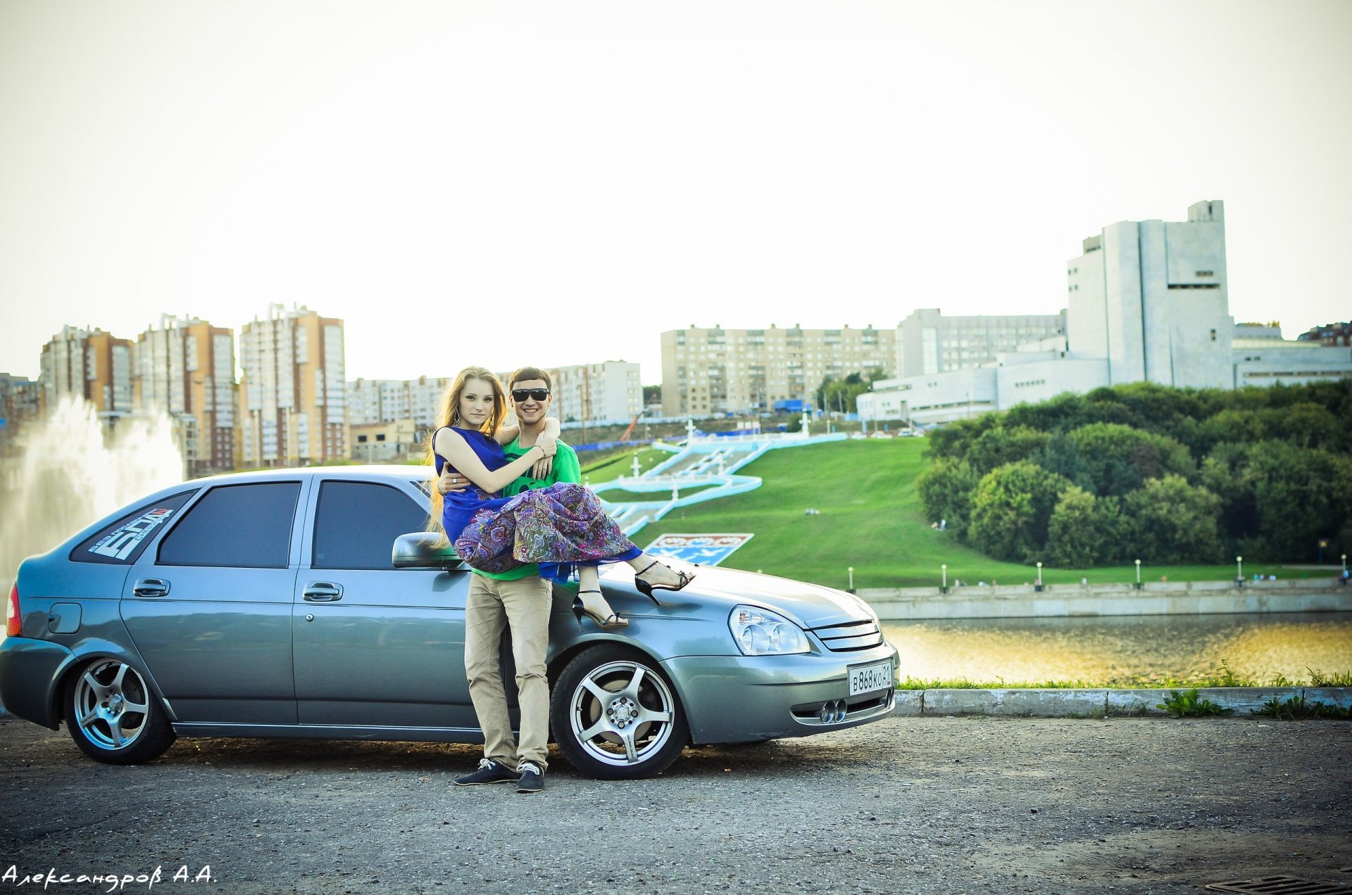 vaz lada auto coche priora priora bpan pareja chica chico