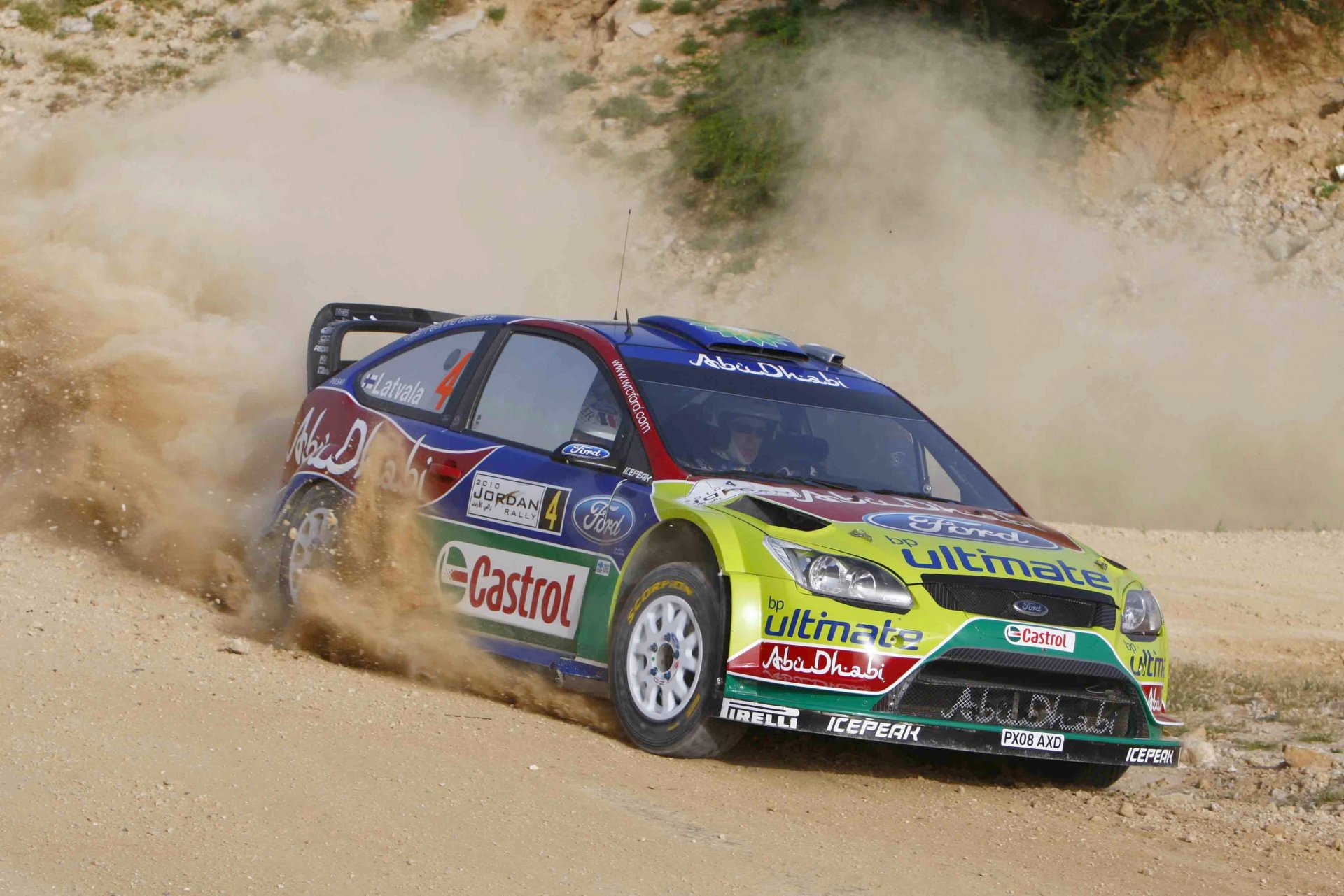 ford messa a fuoco rally wrc jari-matti latvala messa a fuoco girare polvere