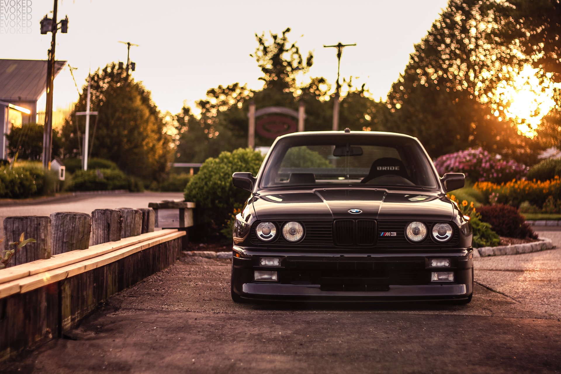 bmw 3er m3 e30 ausgelöst schwarz vorne