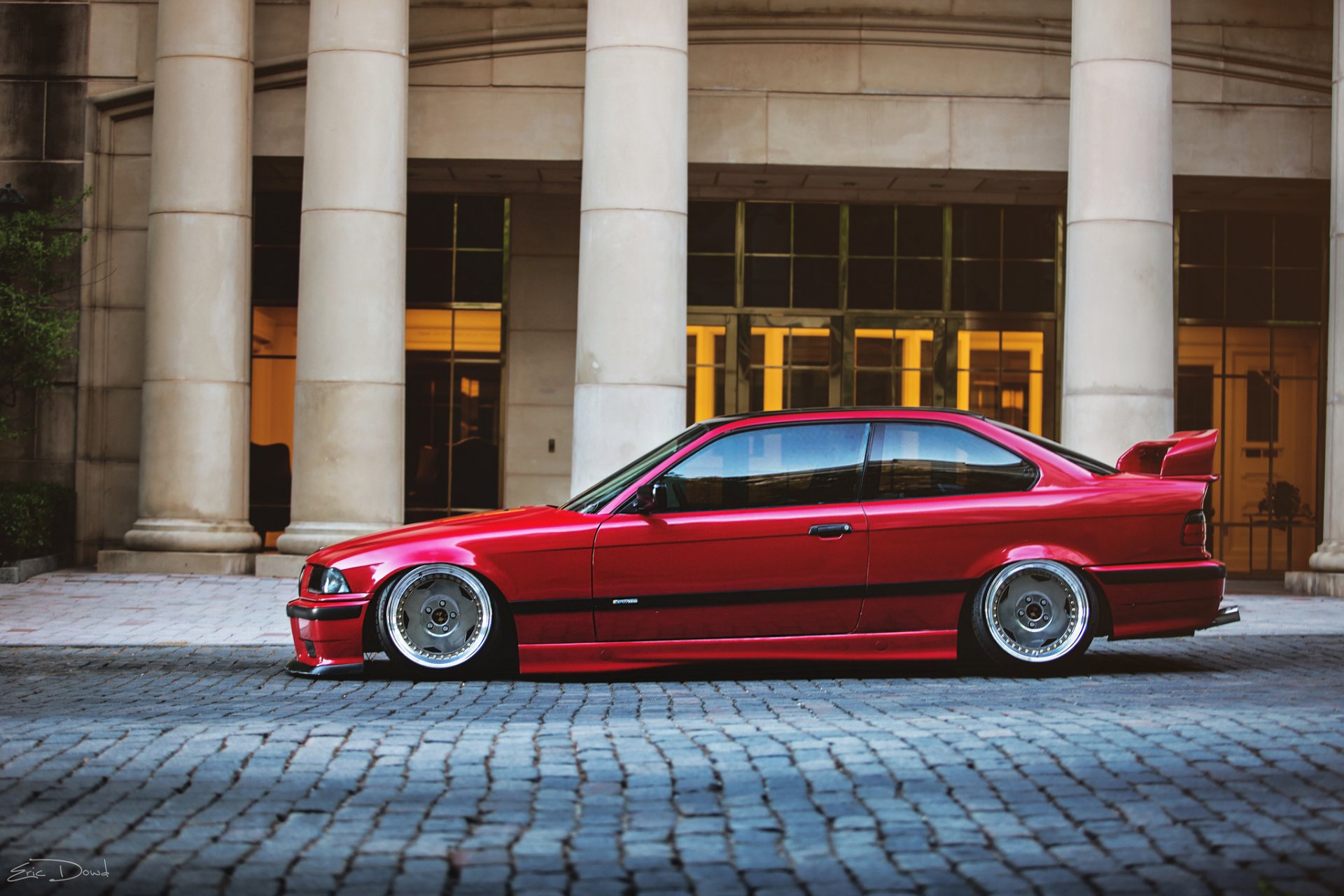 bmw e36 czerwone tuning bmw czerwone