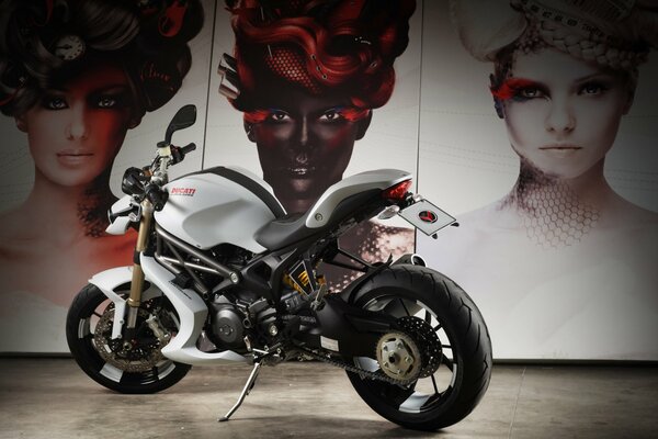 Motorcycle Ducati 1110 EVO light grey