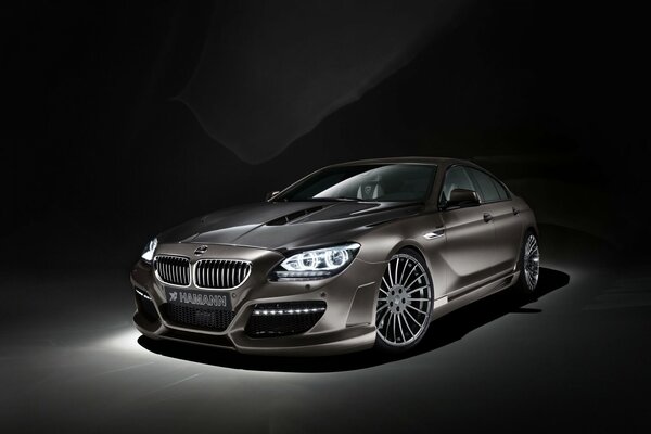 BMW hamann with headlights on