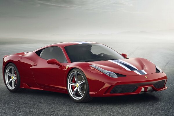 Red ferrari speciale 2014 im Profil