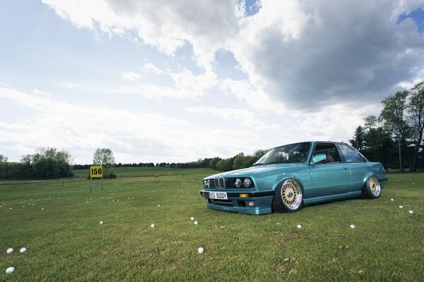 BMW on the golf course