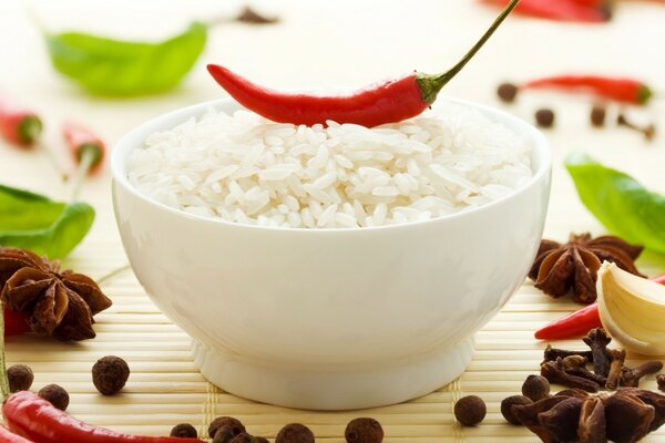 Receta de arroz con Chile