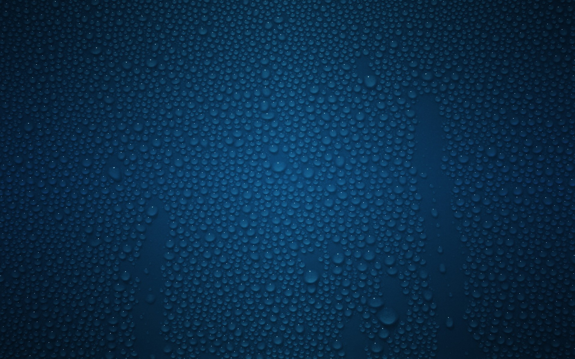 drops glass blue