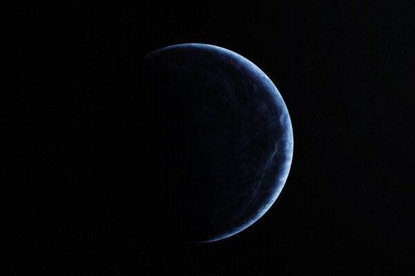 Fiktion der dunkelblaue Planet