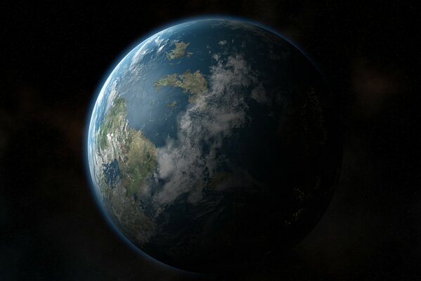 Photo instantané de la planète Terre depuis l espace