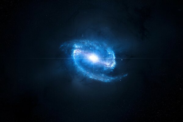 The birth of a new galaxy in the boundless cosmos