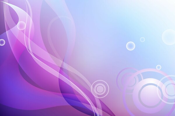 Circles and curves on purple