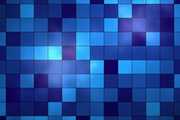Niebiesko-niebieskie kwadraty na tle