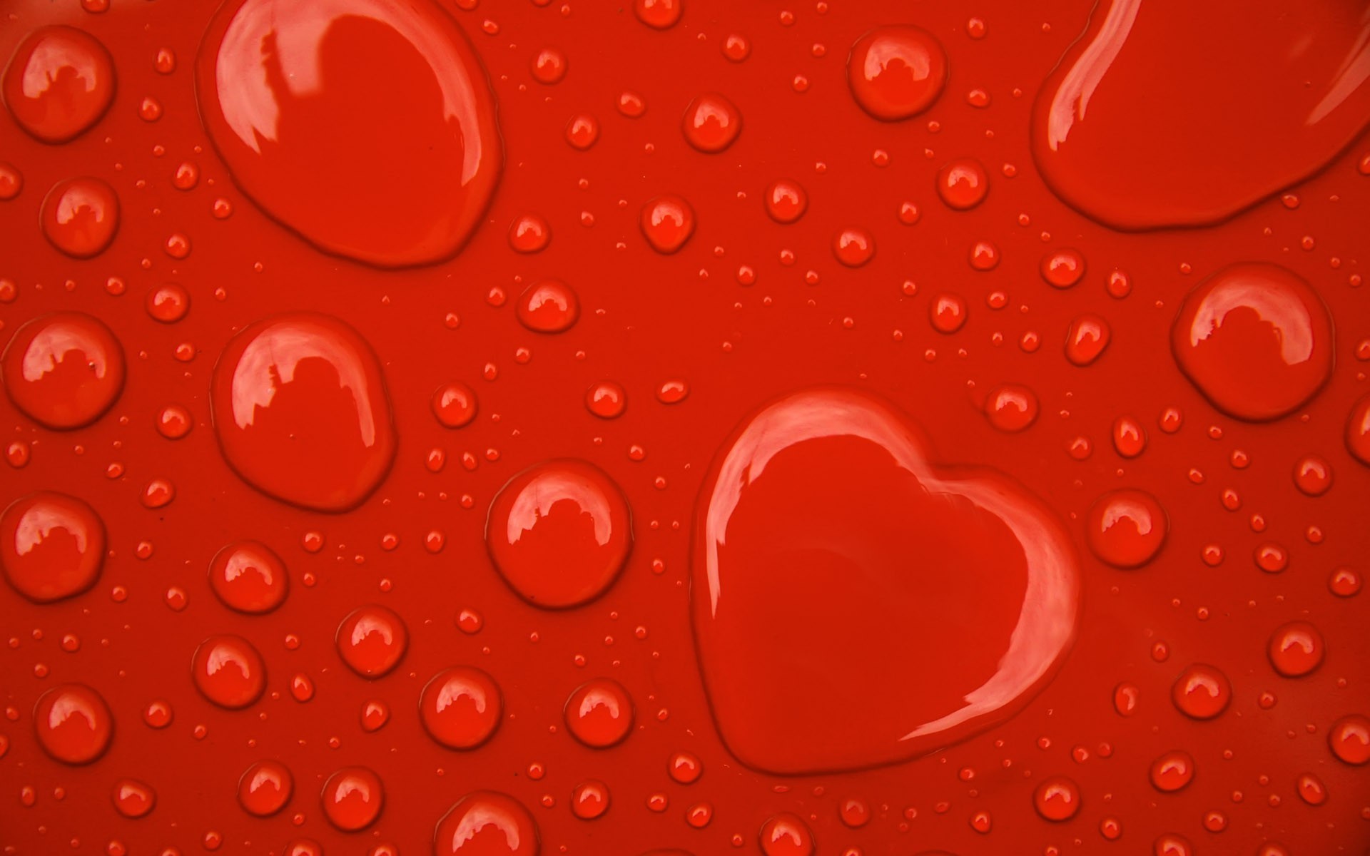 drops heart red